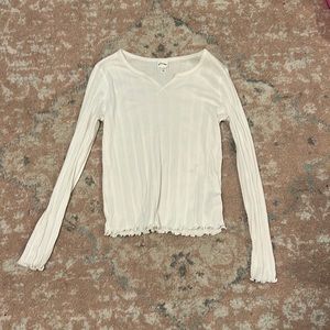 White Long Sleeve Art Class Kids Shirt XL